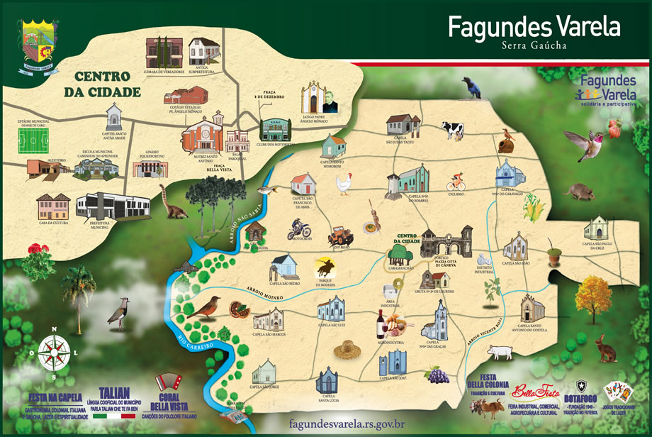 Mapa turistico de Fagundes Varela